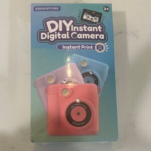 DIY Instant Digital Camera - Pink, Blue, and Light Blue. Never opened!